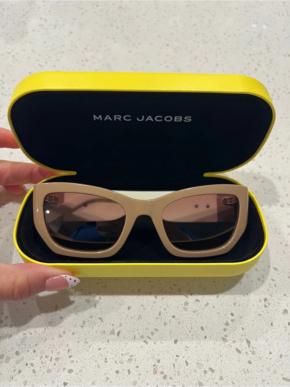 Marc Jacobs 53mm Cat Eye Sunglasses Beige/Brown Gradient